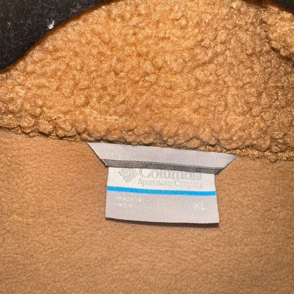 Columbia Women's hidden ridge fleece Sherpa Brown Teddy Jacket XL winter fall